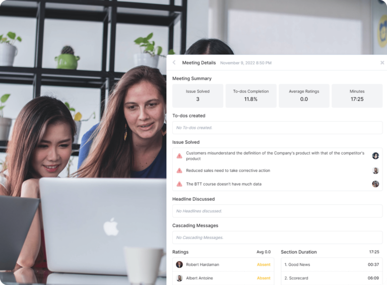 report weekly meeting trên simplamo