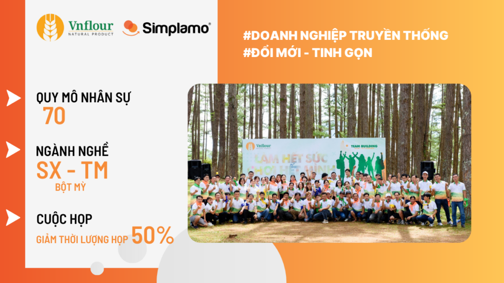 Vnflour áp dụng Simplamo