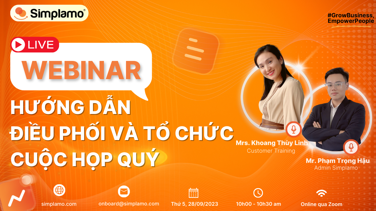 DỰ ÁN VẬN HÀNH DOANH NGHIỆP TRÊN SIMPLAMO